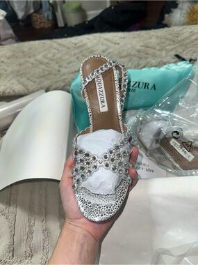 Silver heels